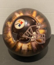 15.4 LB. NFL Pittsburgh STEELERS Bowling Ball Undrilled Made in USA.
