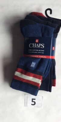 Chaps Men Dress Casual Socks Antimicrobial Designs New Tag Red Blue Black Gray | eBay Chaps Men Dress Casual Socks Antimicrobial Designs New Tag Red Blue Black Gray | eBay