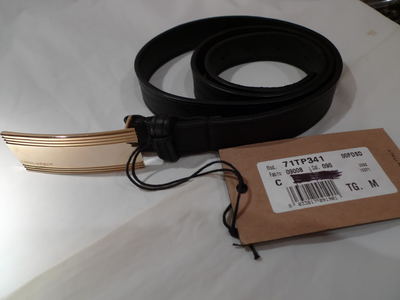 DSQUARED2  BNWT SKINNY BLACK LEATHER BELT ITALY SIZE M