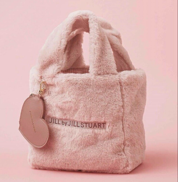 トートバッグ *JILLSTUART*JILLSTUART*JILLSTUART* Joy Mini Tote Bag 2color JILL By JILLSTUART x Sweet Tote Bag W/Pouch Charm Pink