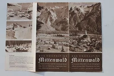 23873 travel brochure the high Alpine forest on the Krwendel around 1935