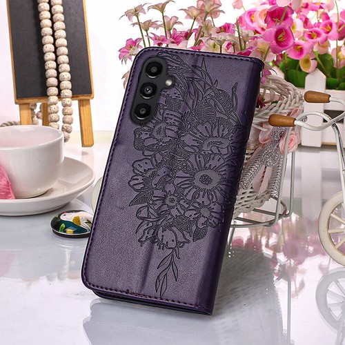 For Various Phone Emboss Butterfly Card Leather Wallet Case Bag Flip Stand Cover - Picture 9 of 10