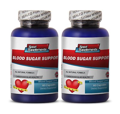 Blood Sugar Support. Dietary Supplement Pills Cardiovascular Health (2 Bottles)