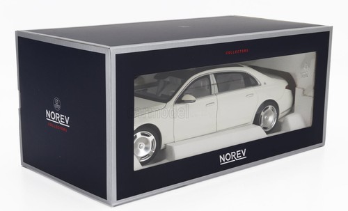 Norev MERCEDES BENZ S680 MAYBACH (X223) 4-MATIC 2021 DIAMOND WHITE MET 1/18 New! - Picture 7 of 7