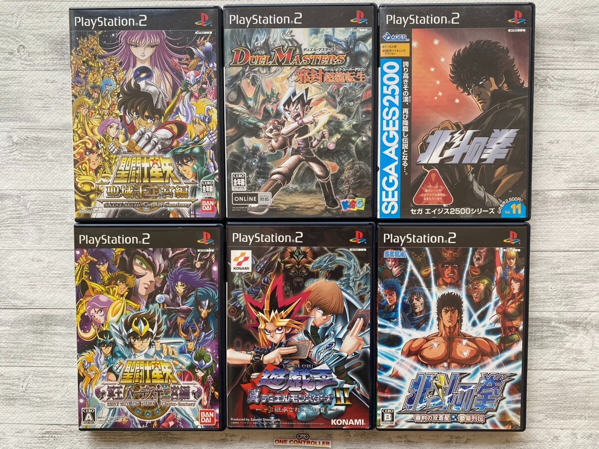 SONY PS2 Saint Seiya & Yu-Gi-Oh & Duel Monsters & Fist of the