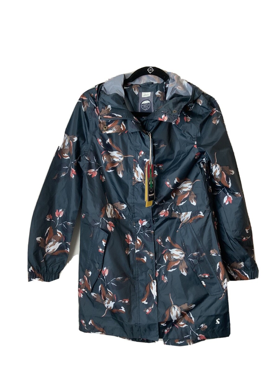 Floral Joules Packaway Waterproof Jacket Joules Golightly Ladies