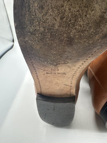 Unisa Vintage Kilim Tribal Textile Brown Leather Riding Boot Women Sz 10B - Picture 10 of 10