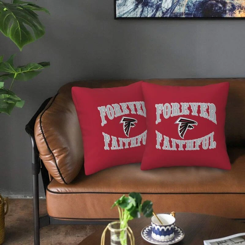Atlanta Falcons Forever Faithful Throw Pillow Covers