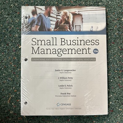 Small Business Management: by Longenecker Petty Palich Hoy Binder Ready NEW