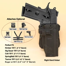 1911 Holster Fit Taurus 1911 Colt 1911 Kimber 1911 Sig 1911 Springfield 1911 OWB