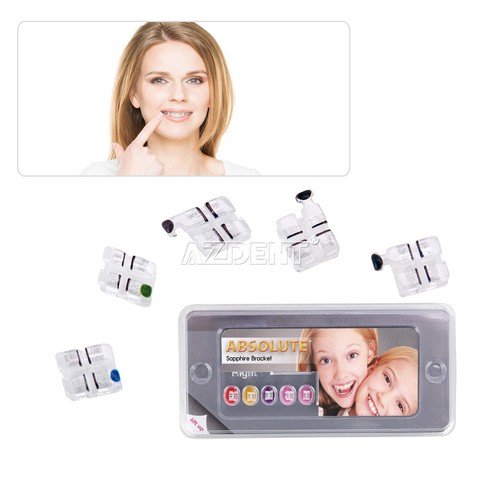 Dental Orthodontic Monocrystalline Sapphire Ceramic Bracket Roth/MBT .022 345Hk - Picture 16 of 20
