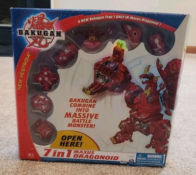 Bakugan Maxus Dragonoid Complete 7 In 1 Set New Vestroia Sealed Brand New
