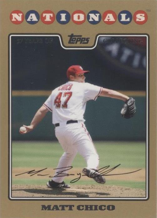 2008 Topps - Matt Chico #498 Gold Border /2008 for sale online | eBay