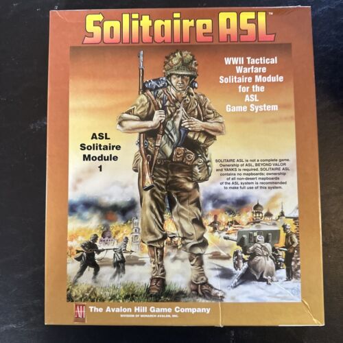 Solitaire ASL (ASL Solitaire Module 1) Excellent! Complete! Unpunched!