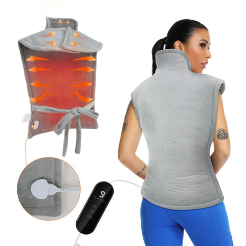 Electric Heated Pad Shawl USB Neck Wrap for Full Back Winter Warm Shoulder Care