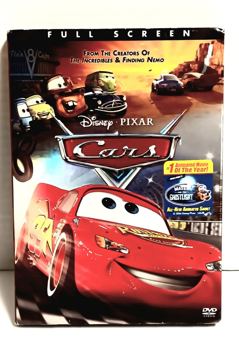 Cars 2006 DVD 31205 & Slipcover Pamphlet Full Screen Disney