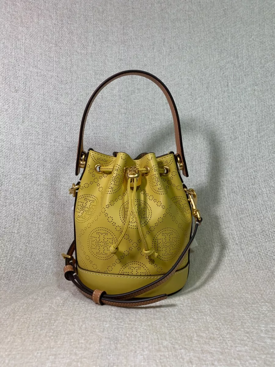 Mini T Monogram Perforated Bucket Bag: Women's Designer Crossbody