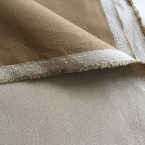 723.MUSTARD COLOUR WATER RESISTANT COTTON Fabric. Price per 1/2m,150cm wide - Picture 2 of 3