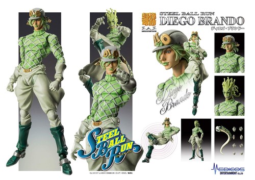 Medicos JoJo's Bizarre Adventure Part 7 Steel Ball Run Diego Brand - Picture 6 of 6