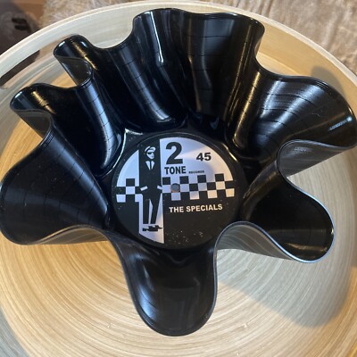 The SPECIALS 2 TONE LP RECORD VINYL BOWL 9  Diameter.