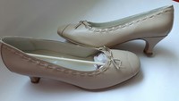 Hotter Panache Ladies Beige Leather Low Heel Court Shoes Size Uk 8 Bnwob Hotter Panache Ladies Beige Leather Low Heel Court Shoes Size Uk 8 Bnwob