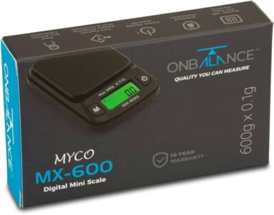 Mini Digitalwaage auf Waage schwarz MY-6Nenngröße 00 0,1g x 600g LED Anzeige