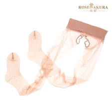 Rose Sakura SEAMLESS Pantyhose Ultra Sheer Glossy Stockings Open Crotch 7301