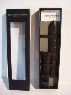 Emporio Armani Smartwatch Strap Brown ART7001 - Original - Genuine Leather - New
