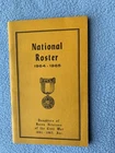 1964-65  National ROSTER Daughters Of Union Veterans Of The Civil War 1861-1865