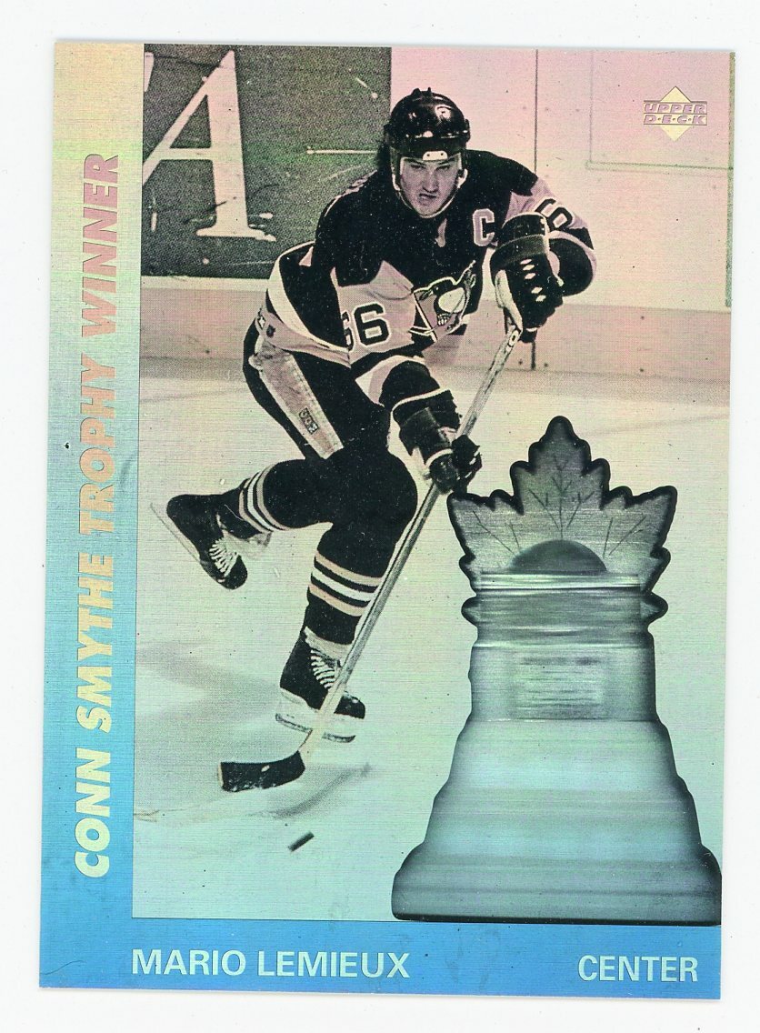 1991-92 Upper Deck Mario Lemieux #AW9 Conn Smythe Trophy 1991-92 Upper Deck Mario Lemieux #AW9 Conn Smythe Trophy