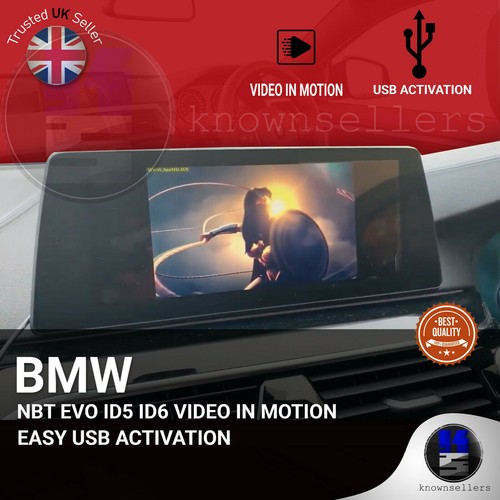 BMW NBT EVO ID4 ID5 ID6 VIDEO IN MOTION EASY USB ACTIVATION eBay