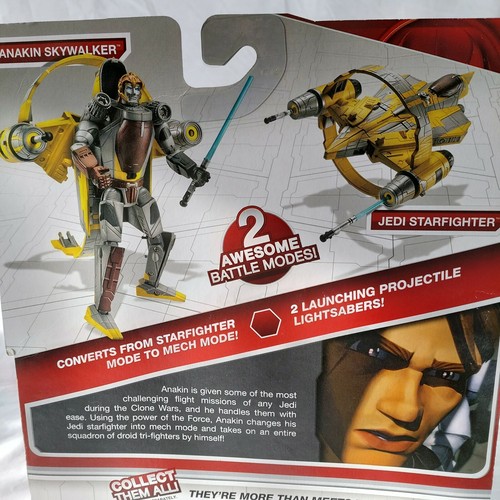 Star Wars Transformers CrossOvers Anakin Skywalker to Jedi Fighter 2009 - BNIB - Picture 6 of 10