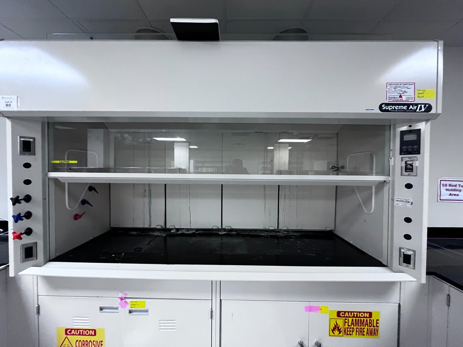 8ft Kewaunee Scientific Fume Hood 8 Foot (with Acid & Combustable