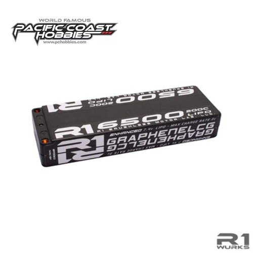 R1 6500mah 7.4v 200c 2s Graphene Lipo BATTERY, R1030048