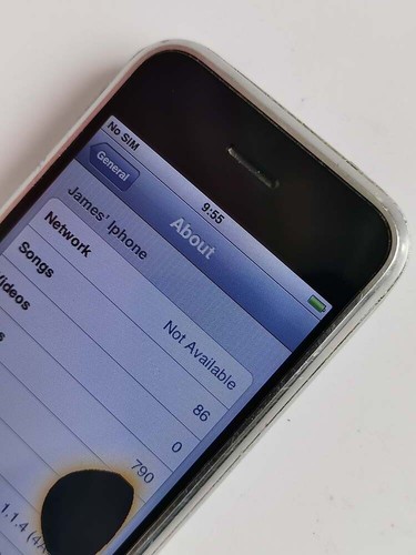 Good working Apple iPhone 1st Generation 2G 8GB iOS 1.1.4 Screen Dead Spot No.66 - Picture 6 of 14