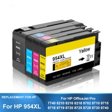 4PC Ink Cartridge HP 954XL For HP Officejet Pro 7740 8210 8702 8710 8720 8725