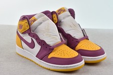 Jordan 1 Retro High OG GS 575441-706 Brotherhood Yellow/Bordeaux 5Y NO BOX