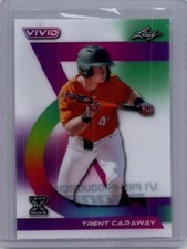Trent Caraway 2024 Leaf Vivid Baseball 1/1 Pre Production Proof