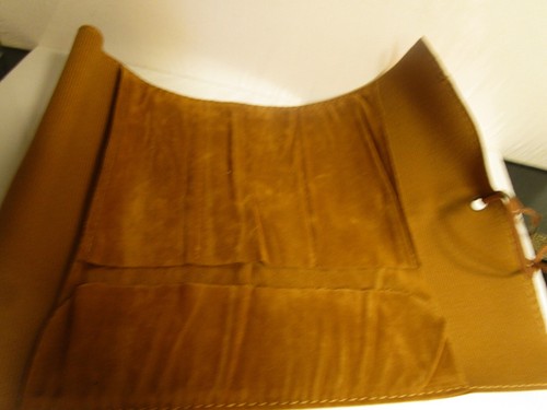 Schatzkarte Leder Retro Federtasche Kosmetiktasche Rolle Federetui - Bild 2 von 4
