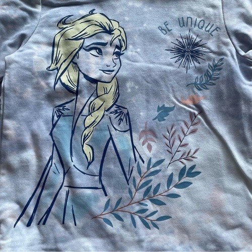 Disney Frozen Elsa 2 Pack Kids Crewneck Sweatshirt Girls 6 Purple Blue NWT - Picture 4 of 11