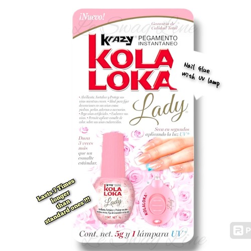 Fast Dry Nail Glue False Nail Tips Kola Loka Lady Lamp Pega Un̈as Pegamento - Picture 4 of 4