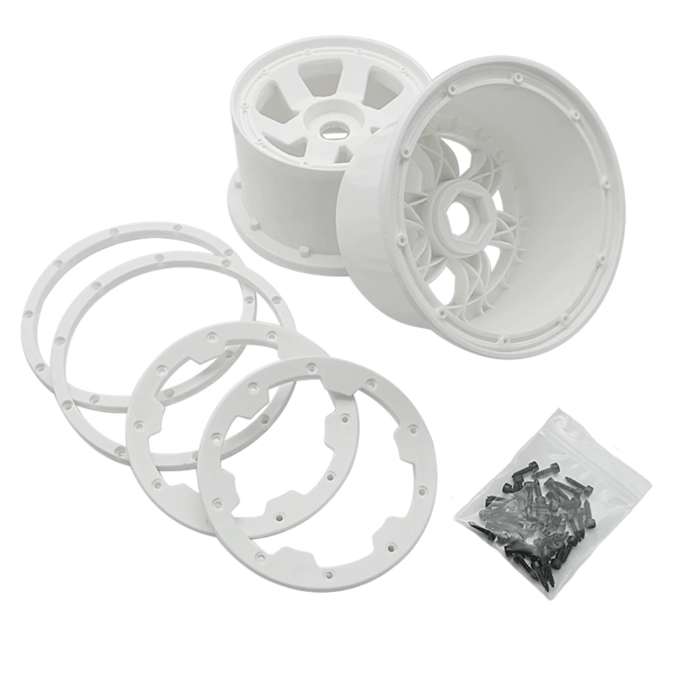 5B Second Generation Rear Wheel Hub White Suitable for 1/5 HPI Baja 5B RV - Image 3 of 4