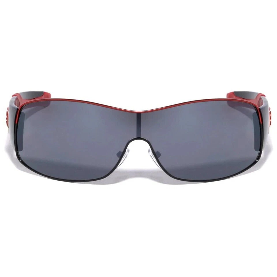 Designer Shield Sunglasses  Black Lens Red Sport Fashion Outdoor Driving Lentes - Image 2 of 4