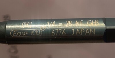 Exotap - VCIO Thread Mill , Exo( R ) , Carbide, 1/4-28 NF GH3  - 2 1/2 inch OAL
