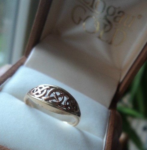 Anillo Celta Reina Eleanor De Oro Rosa Y Amarillo De 9ct Clogau Galés Talla M - Bild 7 von 9