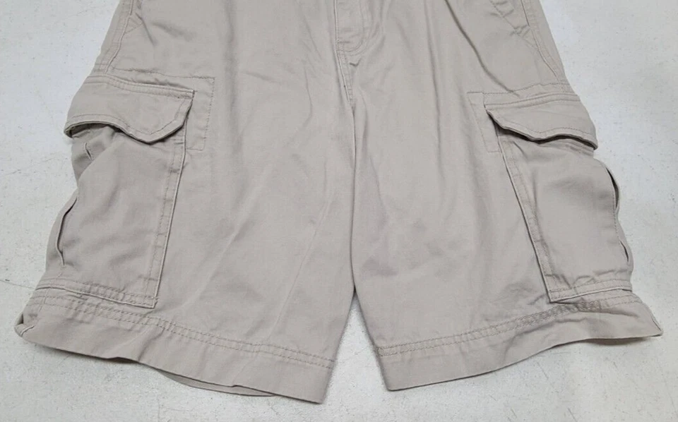 Merona Men's Size 30 (30x10) Beige Cargo Shorts Casual Cotton Shorts - Image 4 of 4