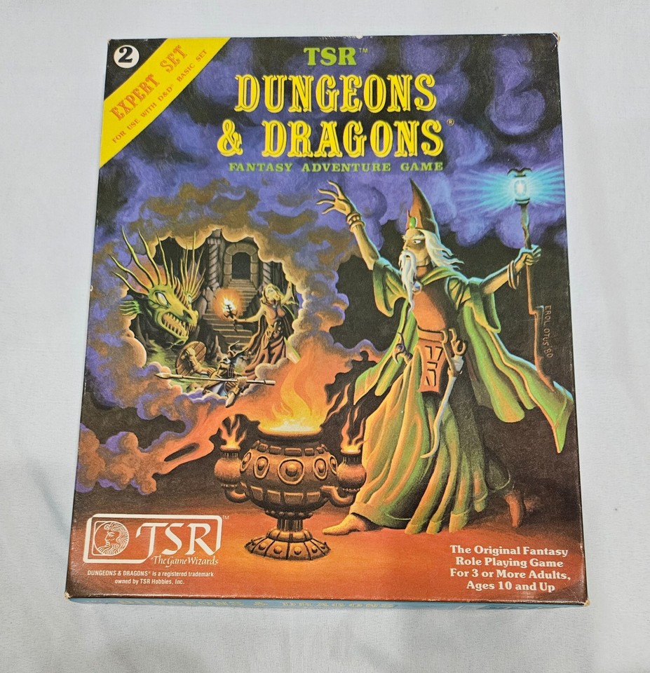 Classic 1980 TSR Dungeons & Dragons Mythical Fantasy Adventure Game ...