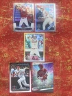 Mike Trout 5 Card Lot 2023 & 2024 Gold Foil Parallel #27 Bowman Mega Mojo Insert