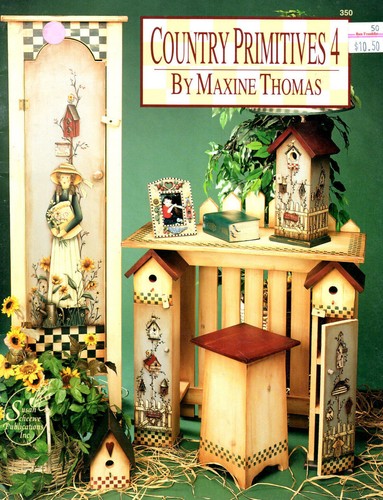 COUNTRY PRIMITIVES 4 Wood Craft Decorative Painting Book by Maxine Thomas