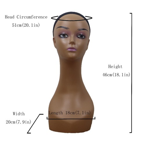 Fashion Mannequin Head for Hairdressing, Makeup, Wig Display and Cosmetology ... - Picture 9 of 9